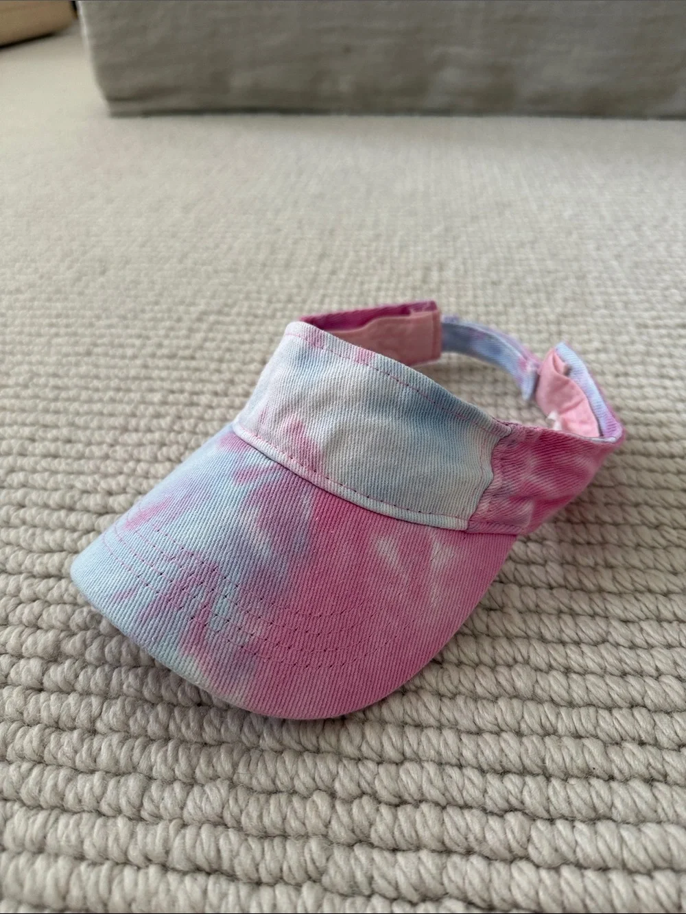 Girls tie dye visor